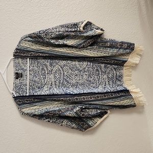 ROFFE FRINGE CARDIGAN SIZE S